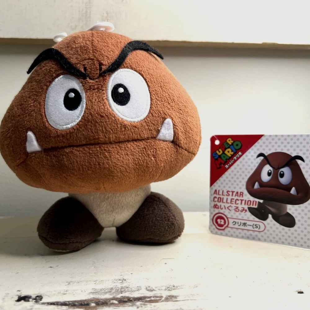 Super Mario All Start Collection Goomba stuffed toy BRAND NEW WITH TAGS